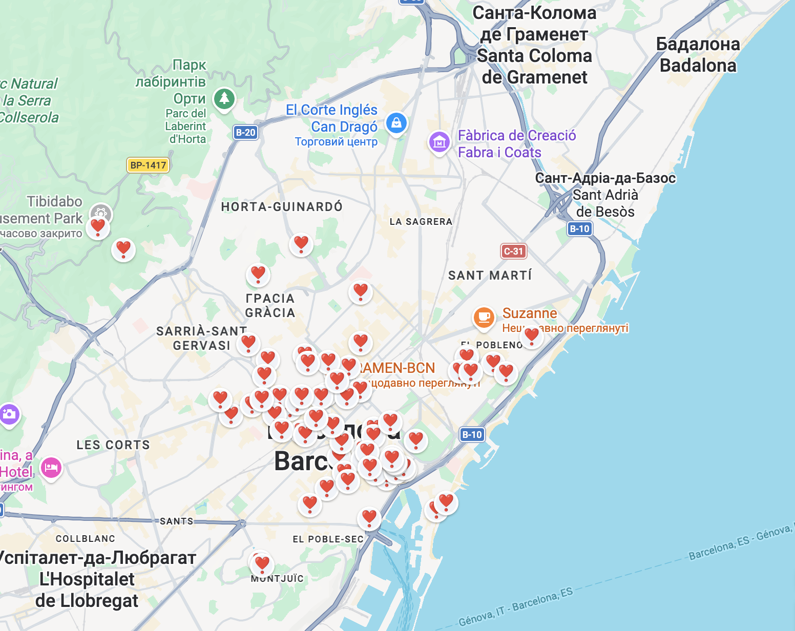 Barcelona Map